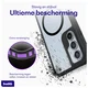 Buddi Hybrid Samsung Galaxy A54 Hoesje MagSafe Back Cover Matte Zwart afbeelding 2