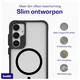 Buddi Hybrid Samsung Galaxy A35 Hoesje MagSafe Back Cover Matte Zwart afbeelding 6