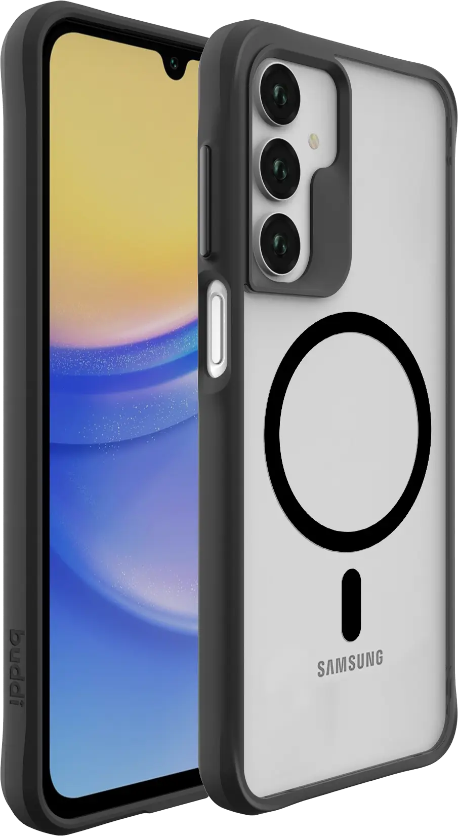 Buddi Hybrid Samsung Galaxy A17 Hoesje MagSafe Back Cover Matte Zwart afbeelding 9