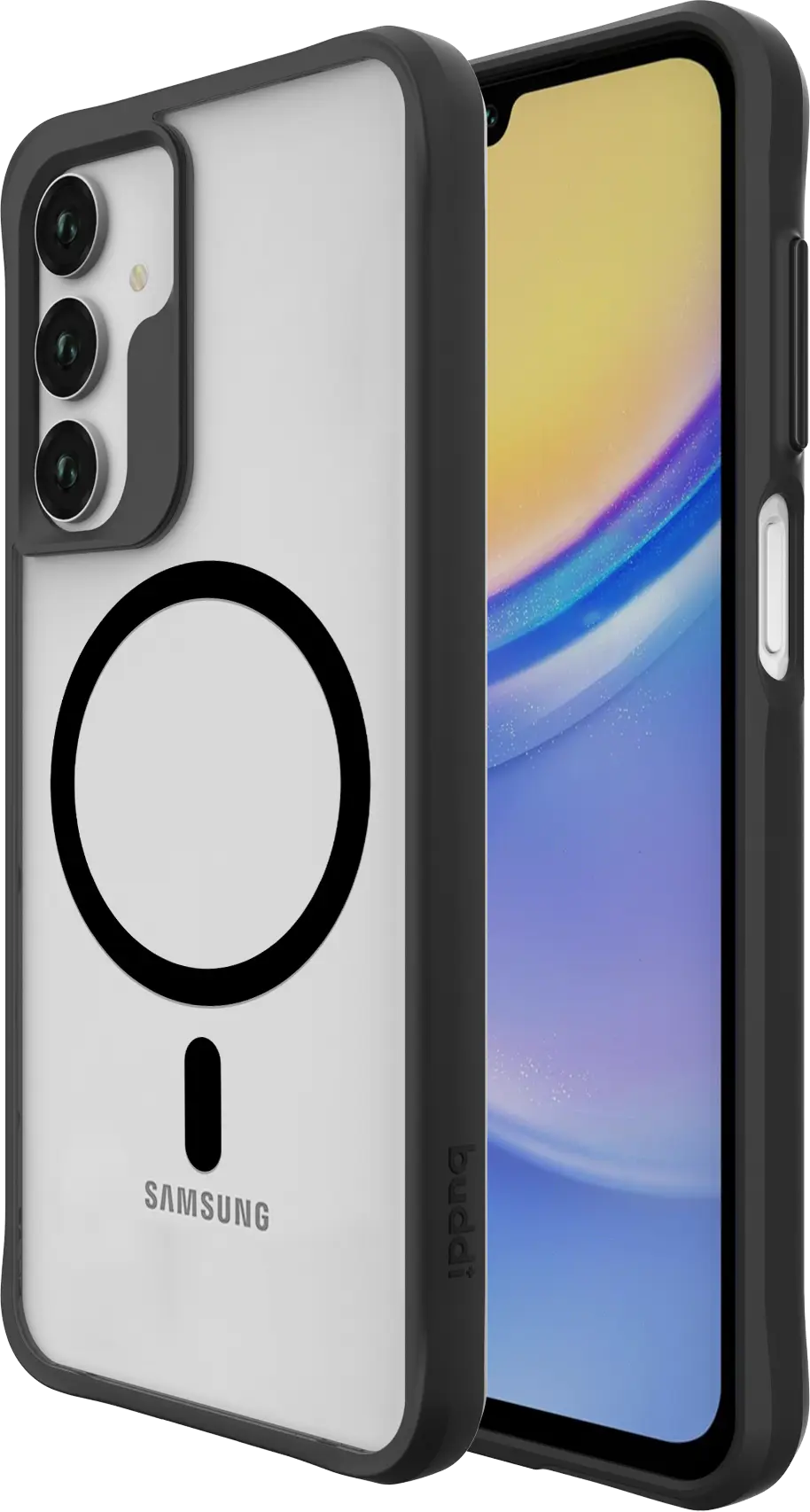 Buddi Hybrid Samsung Galaxy A17 Hoesje MagSafe Back Cover Matte Zwart afbeelding 1