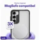 Buddi Hybrid Samsung Galaxy S23 Hoesje MagSafe Back Cover Matte Zwart afbeelding 3
