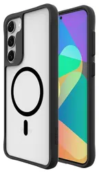 Buddi Hybrid Samsung Galaxy S23 Plus Hoesje MagSafe Back Cover Matte Zwart afbeelding