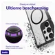 Buddi Hybrid Samsung Galaxy S23 Ultra Hoesje MagSafe Back Cover Matte Zwart afbeelding 2