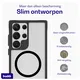 Buddi Hybrid Samsung Galaxy S23 Ultra Hoesje MagSafe Back Cover Matte Zwart afbeelding 6
