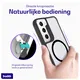 Buddi Hybrid Samsung Galaxy S22 Hoesje MagSafe Back Cover Matte Zwart afbeelding 5