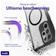 Buddi Hybrid Samsung Galaxy S22 Ultra Hoesje MagSafe Matte Zwart afbeelding 2