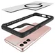 Buddi Hybrid Samsung Galaxy S21 Hoesje MagSafe Back Cover Matte Zwart afbeelding 10
