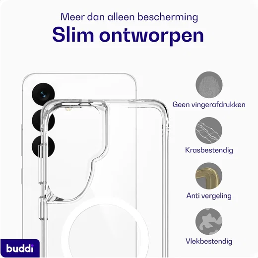 Buddi Core Samsung Galaxy S26 Hoesje MagSafe Back Cover Transparant afbeelding 7