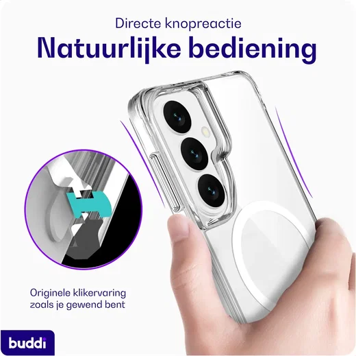 Buddi Core Samsung Galaxy S26 Hoesje MagSafe Back Cover Transparant afbeelding 5