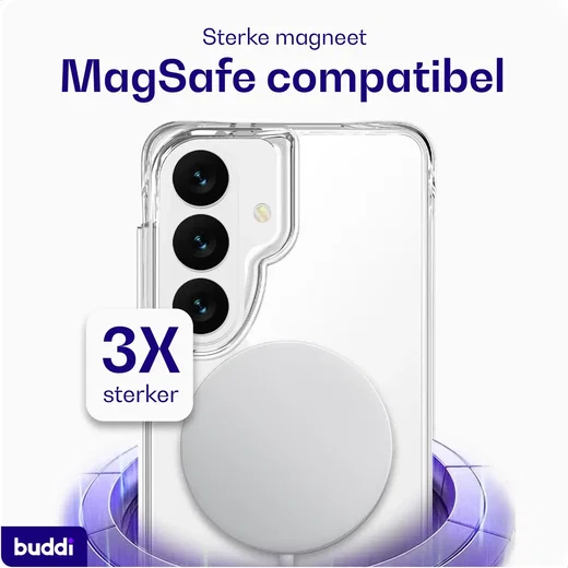 Buddi Core Samsung Galaxy S26 Hoesje MagSafe Back Cover Transparant afbeelding 4