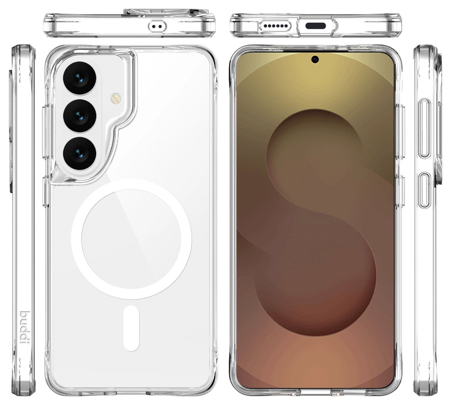 Buddi Core Samsung Galaxy S26 Plus Hoesje MagSafe Back Cover Transparant afbeelding 11
