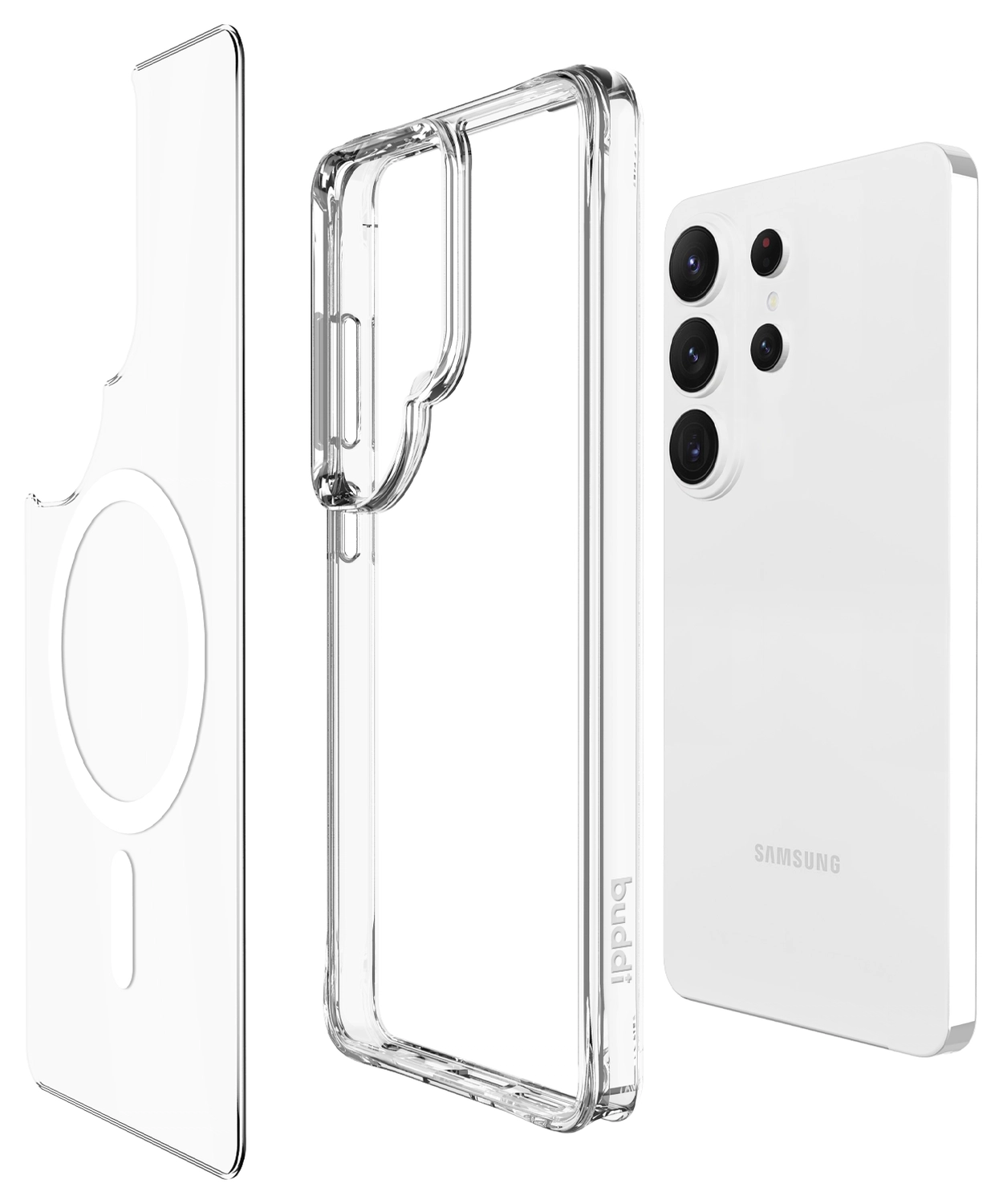 Buddi Core Samsung Galaxy S26 Ultra Hoesje MagSafe Back Cover Transparant afbeelding 11