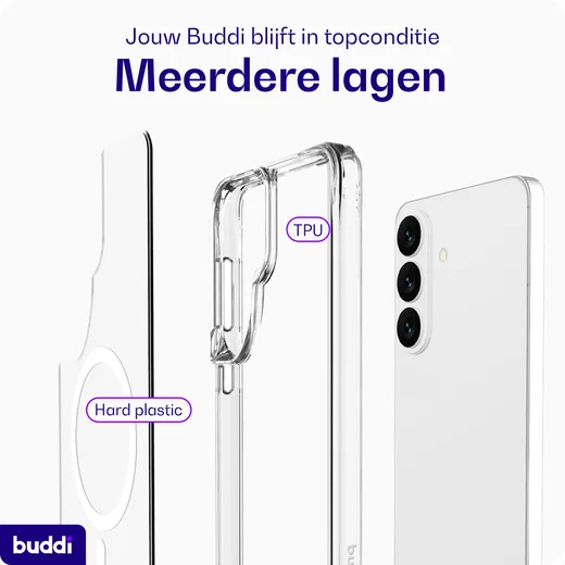 Buddi Core Samsung Galaxy S26 Ultra Hoesje MagSafe Back Cover Transparant afbeelding 8