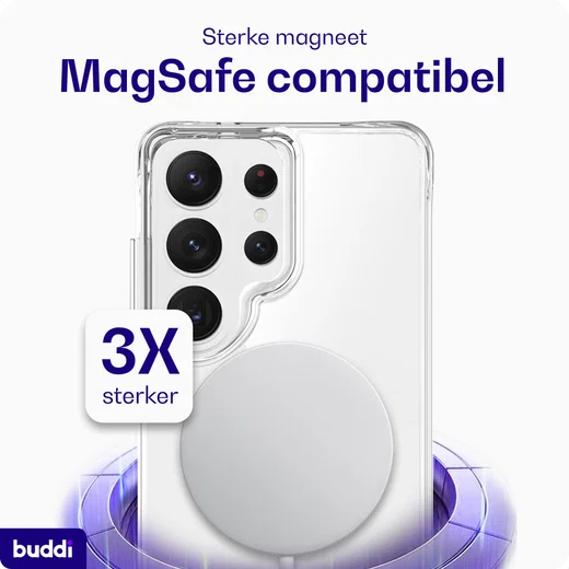 Buddi Core Samsung Galaxy S26 Ultra Hoesje MagSafe Back Cover Transparant afbeelding 4