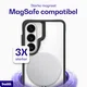 Buddi Hybrid Samsung Galaxy S26 Hoesje MagSafe Back Cover Transparant Zwart afbeelding 4