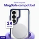 Buddi Hybrid Samsung Galaxy S26 Hoesje MagSafe Back Cover Transparant Blauw afbeelding 4