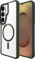 Buddi Hybrid Samsung Galaxy S26 Hoesje MagSafe Back Cover Transparant Groen afbeelding