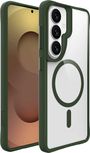 Buddi Hybrid Samsung Galaxy S26 Hoesje MagSafe Back Cover Transparant Groen afbeelding 8