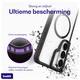Buddi Hybrid Samsung Galaxy S26 Plus Hoesje MagSafe Transparant Zwart afbeelding 3