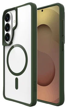 Buddi Hybrid Samsung Galaxy S26 Plus Hoesje MagSafe Transparant Groen