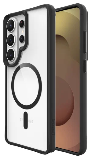 Buddi Hybrid Samsung S26 Ultra Hoesje MagSafe Back Cover Transparant Zwart afbeelding 1