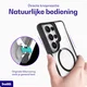 Buddi Hybrid Samsung S26 Ultra Hoesje MagSafe Back Cover Transparant Zwart afbeelding 5