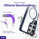 Buddi Hybrid Samsung S26 Ultra Hoesje MagSafe Back Cover Transparant Blauw afbeelding 3