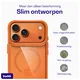 Buddi Hybrid Apple iPhone 17 Pro Hoesje MagSafe Back Cover Matched Oranje afbeelding 6