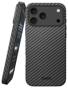 NEKIT Fiber Pro Apple iPhone 17 Pro Max Hoesje MagSafe Kevlar Back Cover Zwart