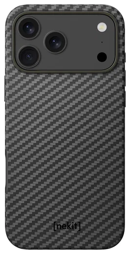 NEKIT Fiber Pro Apple iPhone 17 Pro Max Hoesje MagSafe Kevlar Back Cover Zwart afbeelding 12