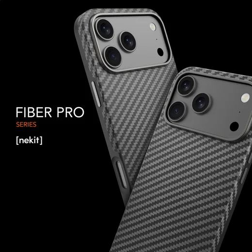 NEKIT Fiber Pro Apple iPhone 17 Pro Max Hoesje MagSafe Kevlar Back Cover Zwart afbeelding 10