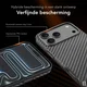 NEKIT Fiber Pro Apple iPhone 17 Pro Max Hoesje MagSafe Kevlar Back Cover Zwart afbeelding 4