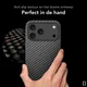 NEKIT Fiber Pro Apple iPhone 17 Pro Max Hoesje MagSafe Kevlar Back Cover Zwart afbeelding 6
