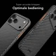 NEKIT Fiber Pro Apple iPhone 17 Pro Max Hoesje MagSafe Kevlar Back Cover Zwart afbeelding 7