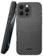 NEKIT Fiber Pro Apple iPhone 16 Pro Hoesje MagSafe Kevlar Back Cover Zwart afbeelding 1