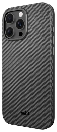 NEKIT Fiber Pro Apple iPhone 16 Pro Hoesje MagSafe Kevlar Back Cover Zwart afbeelding 14