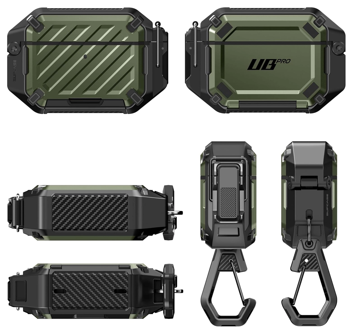 SUPCASE UB Pro AirPods Pro 3 Hoesje MagSafe Case Waterdicht Groen afbeelding 9