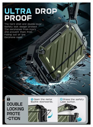 SUPCASE UB Pro AirPods Pro 3 Hoesje MagSafe Case Waterdicht Groen afbeelding 4
