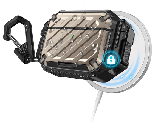 SUPCASE UB Pro AirPods Pro 3 Hoesje MagSafe Case Waterdicht Goud afbeelding 1