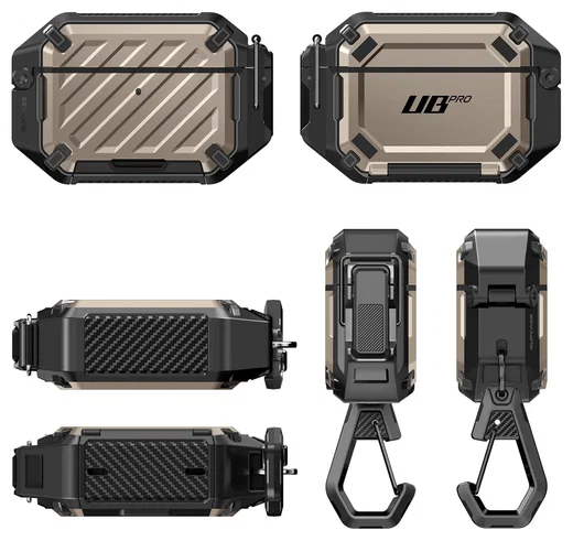 SUPCASE UB Pro AirPods Pro 3 Hoesje MagSafe Case Waterdicht Goud afbeelding 9