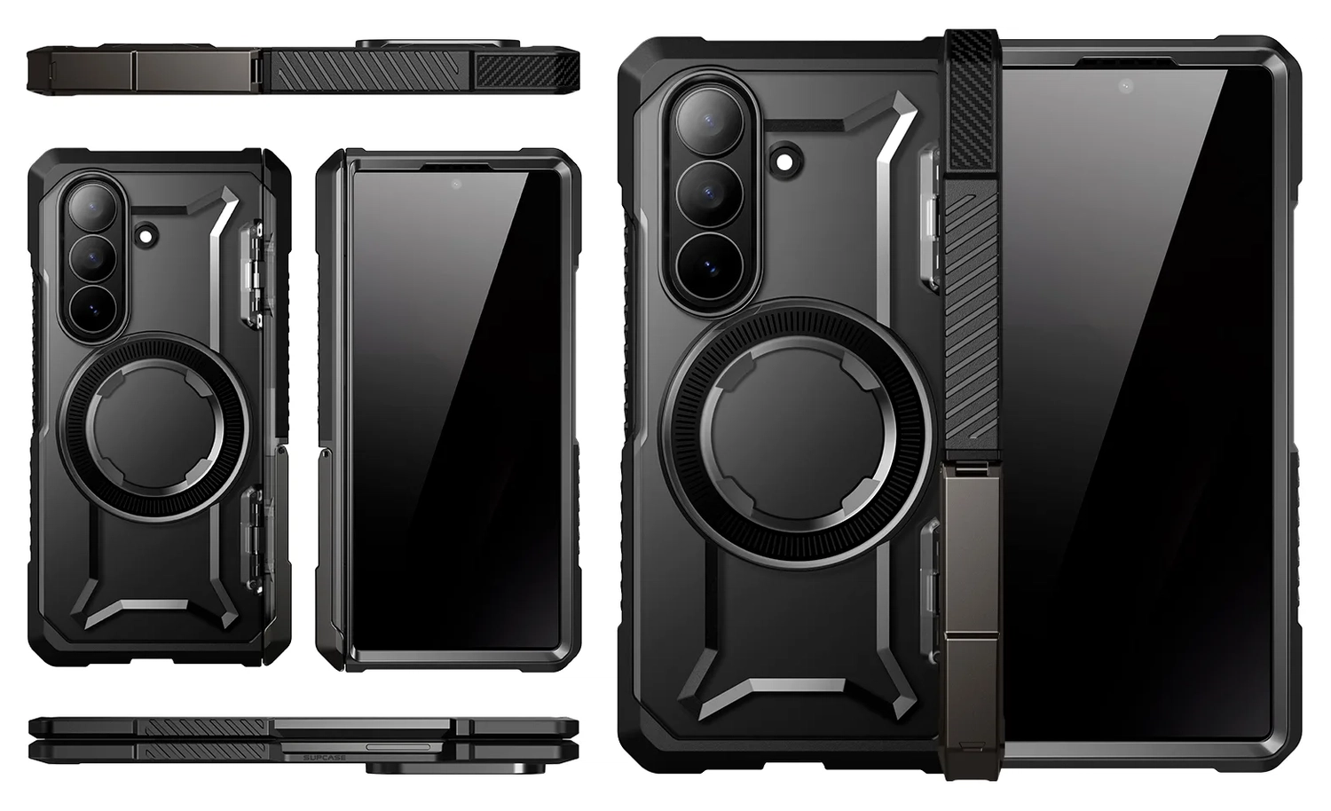 SUPCASE UB Grip Samsung Galaxy Z Fold 7 Hoesje MagSafe Full Protect Zwart afbeelding 12