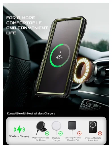 SUPCASE UB Grip Samsung Galaxy Z Fold 7 Hoesje MagSafe Full Protect Groen afbeelding 9