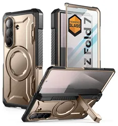 SUPCASE UB Grip Samsung Galaxy Z Fold 7 Hoesje MagSafe Full Protect Goud afbeelding