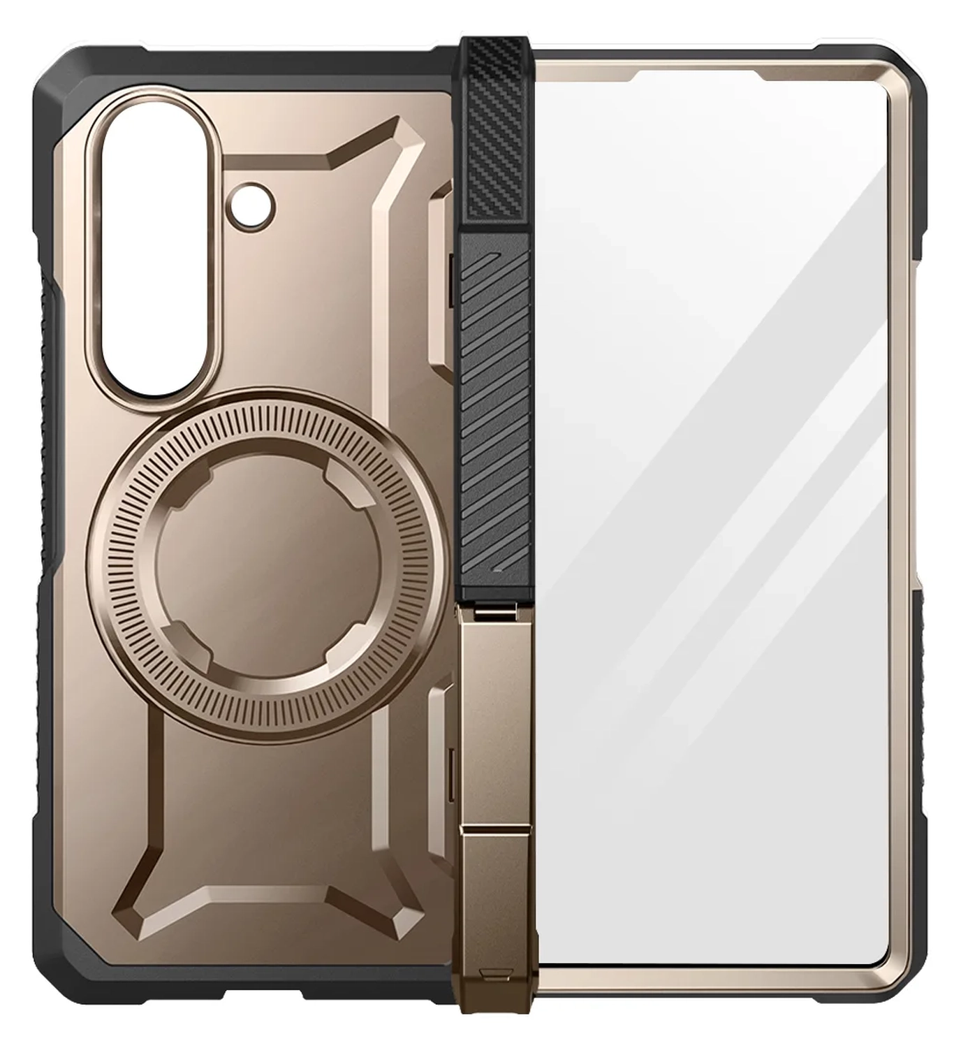 SUPCASE UB Grip Samsung Galaxy Z Fold 7 Hoesje MagSafe Full Protect Goud afbeelding 10