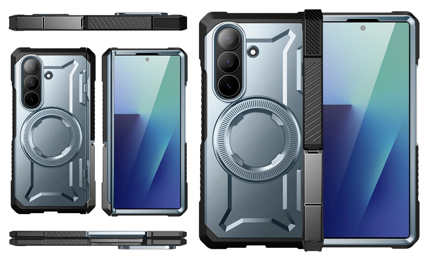 SUPCASE UB Grip Samsung Galaxy Z Fold 7 Hoesje MagSafe Full Protect Blauw afbeelding 10