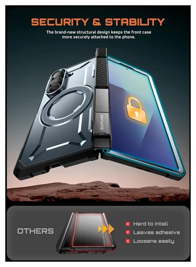 SUPCASE UB Grip Samsung Galaxy Z Fold 7 Hoesje MagSafe Full Protect Blauw afbeelding 6