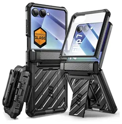 SUPCASE UB Pro Samsung Galaxy Z Flip 7 Hoesje Full Protect Kickstand Zwart afbeelding
