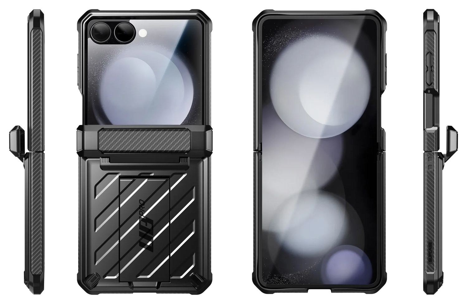 SUPCASE UB Pro Samsung Galaxy Z Flip 7 Hoesje Full Protect Kickstand Zwart afbeelding 11
