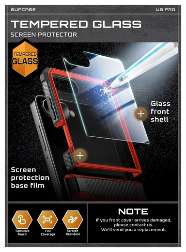 SUPCASE UB Pro Samsung Galaxy Z Flip 7 Hoesje Full Protect Kickstand Rood afbeelding 6