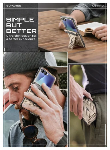 SUPCASE UB Pro Samsung Galaxy Z Flip 7 Hoesje Full Protect Kickstand Goud afbeelding 7